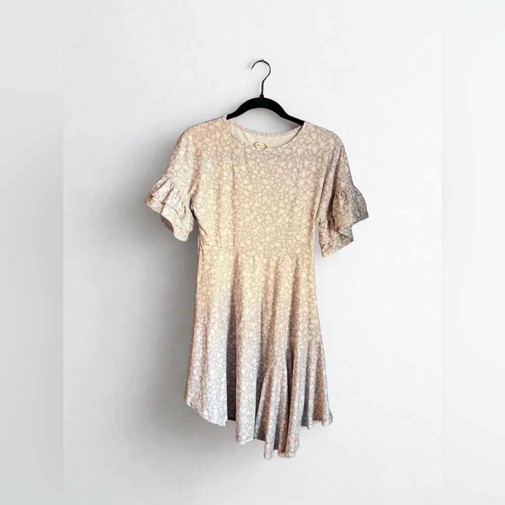 Joyfolie Gray Floral Dress